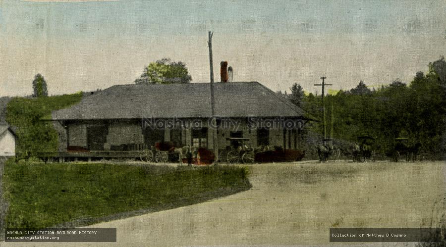 Postcard: Boston & Maine Station, Weare, N.H.